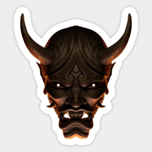 Hannya Series - Blackout (light) Sticker